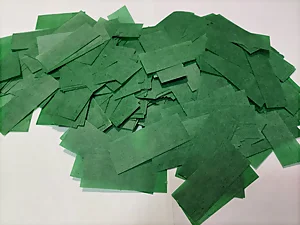 Производство, продажа конфетти бумажное Зеленое